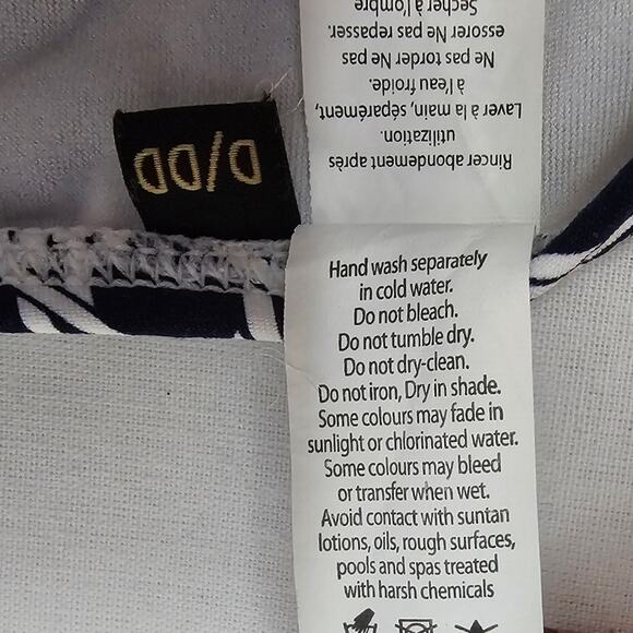 Bond-eye Australia One-piece Swimsuit Navy/White US Size 6, AUS 10 D/DD - Picture 10 of 10